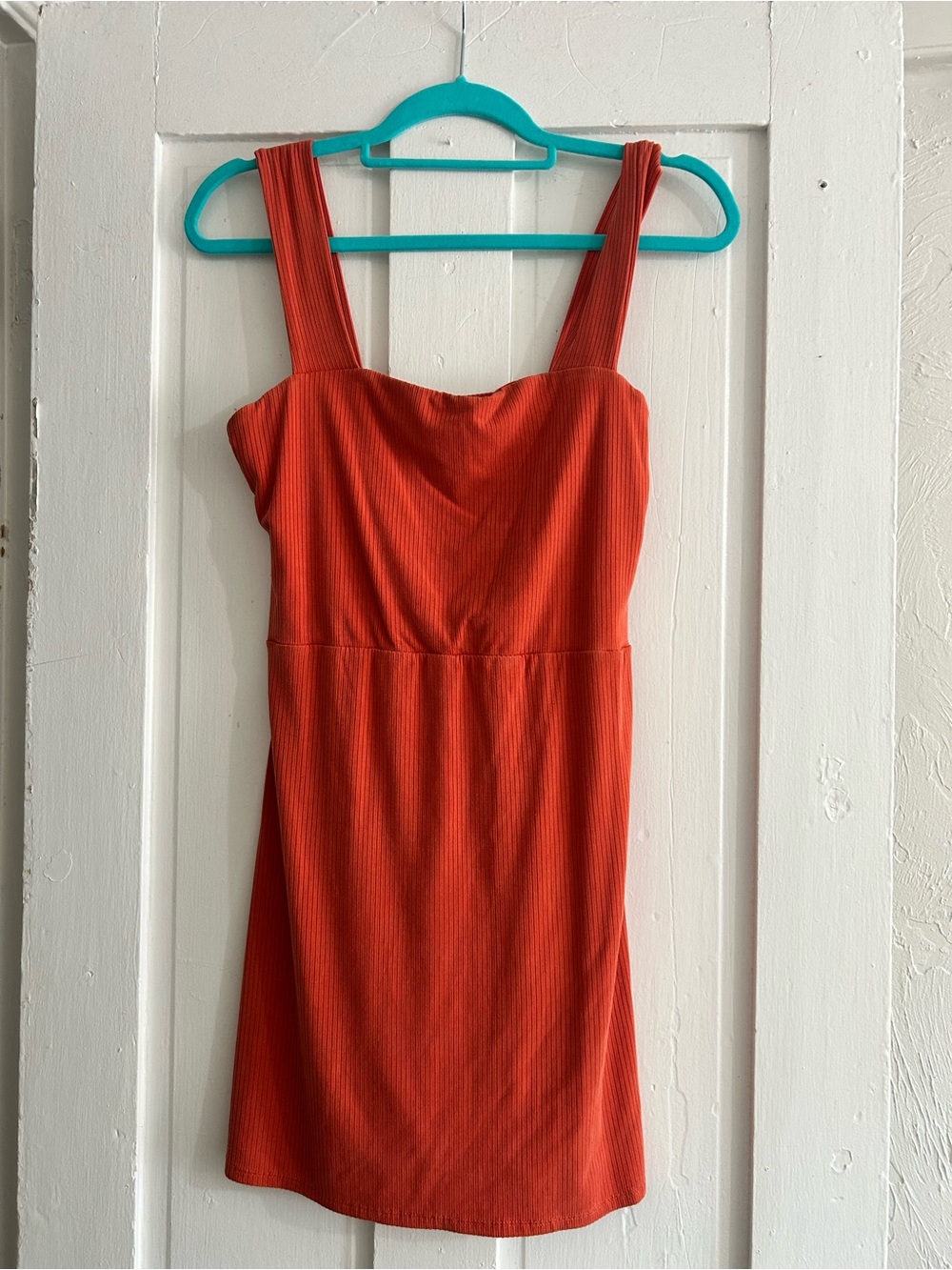 Orange Bodycon Mini Dress